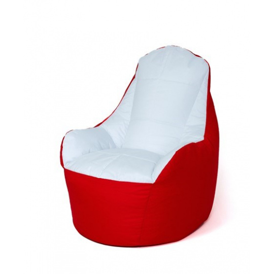 Pytel Sako Boss pouffe červenobílý XXL 140 x 90 cm