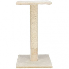 Škrabací sloupek BEANA s odpočívadlem, 9 cm / 69 cm, sisal/plyš, béžová
