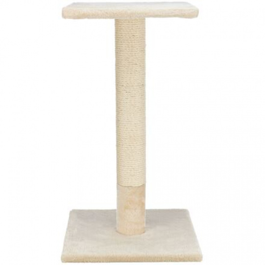 Škrabací sloupek BEANA s odpočívadlem, 9 cm / 69 cm, sisal/plyš, béžová