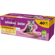 WHISKAS Junior Poultry in jelly - mokré krmivo pro kočky - 40 x 85g