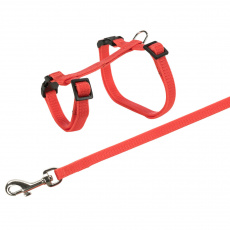 Postroj s vodítkem pro králíka, rychlouzávěry 25-44/1cm 1,25m Postroj s vodítkem pro králíka, rychlouzávěry 25-44/1cm 1,25m