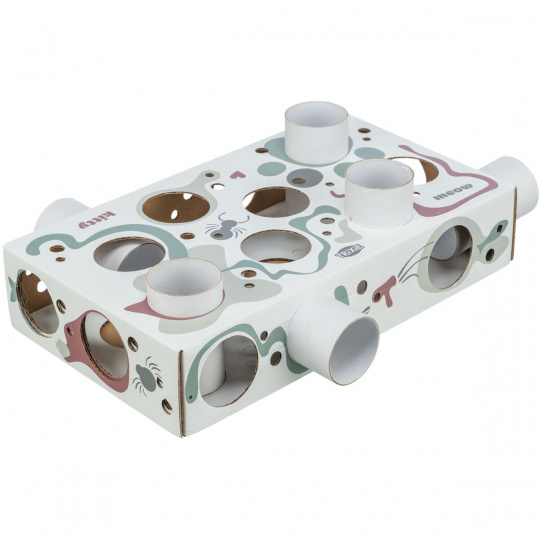 Cat Activity Paws´n´Treats Box - interaktivní hra pro kočky, 35 x 7 x 2 cm, karton