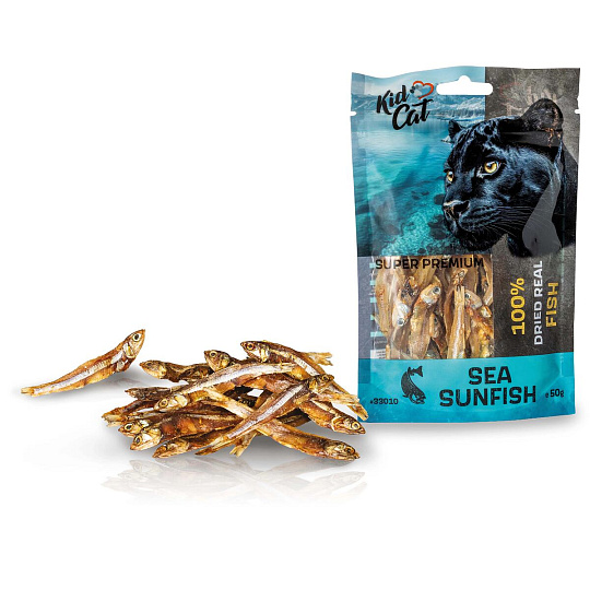 KIDCAT SUPER PREMIUM 100% dried real SEA SUNFISH - sušené morské rybičky, 50 g KIDCAT SUPER PREMIUM 100% dried real SEA SUNFISH - sušené morské rybičky, 50 g