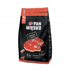 PAN MIĘSKO Beef with goat XS - suché krmivo pro psy - 3kg