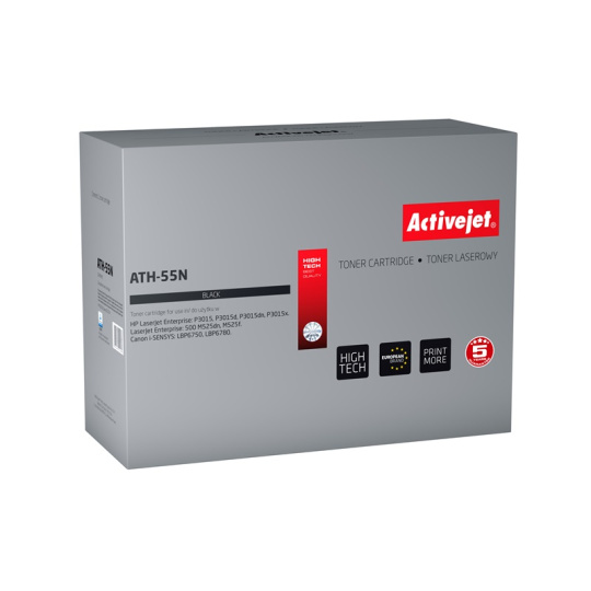 Activejet Toner ATH-55N (zamiennik HP 55A CE255A, Canon CRG-724; Supreme; 6000 stron; czarny)