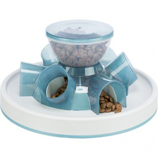Cat Activity Tunnel Feeder - krmítko s tunýlky, o 28 × 14 cm