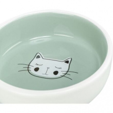 Keramická miska pro kočky, s glazurou 0,3 l/13 cm, různé motivy a barvy Keramická miska pro kočky, s glazurou 0,3 l/13 cm, různé motivy a barvy