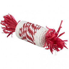 Xmas Candy Roll - 100 % přírodní hračka pro hlodavce, 18 cm, červená/bílá Xmas Candy Roll - 100 % přírodní hračka pro hlodavce, 18 cm, červená/bílá