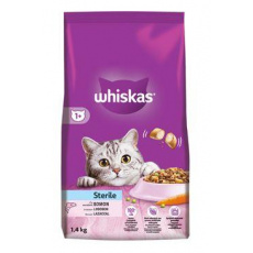 Whiskas Dry Sterile s lososem 1,4kg Whiskas Dry Sterile s lososem 1,4kg