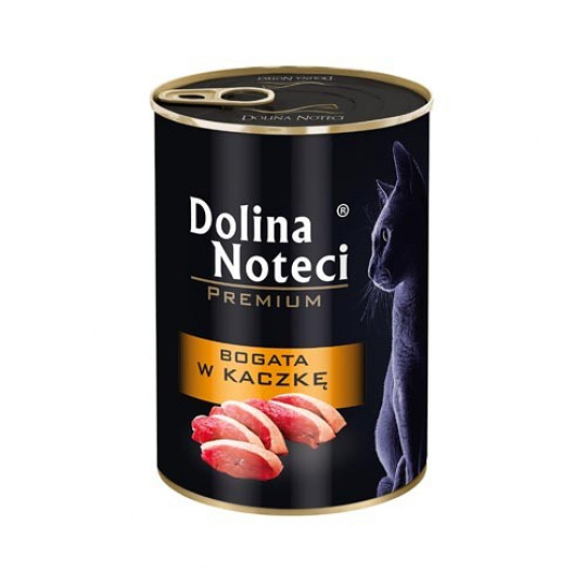 Dolina Noteci Premium bohaté na kachnu - mokré krmivo pro kočky - 400g