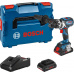 Bosch GSR 18V-110 C 2100 ot/min Rychloupínací 1,8 kg Černá, Modrá