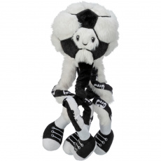 FIFA 2026 fotbalový míč s nožičkami, 32 cm, chlupatý plyš, bílá/černá - LIMITOVANÁ NABÍDKA