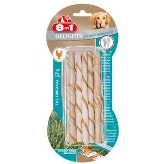 Pochoutka 8in1 Pro Dental Twisted Sticks 10ks