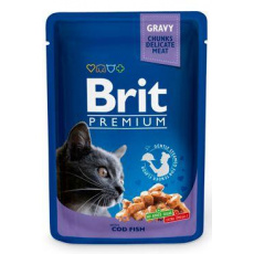 Brit Premium Cat kapsa with Cod Fish 100g Brit Premium Cat kapsa with Cod Fish 100g