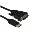 HL HL31914 adaptér k video kabelům 1 m DisplayPort DVI-I Černá