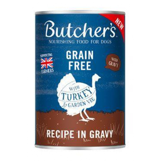 Butcher's Dog Original krůtí v omáčce konz. 400g Butcher's Dog Original krůtí v omáčce konz. 400g