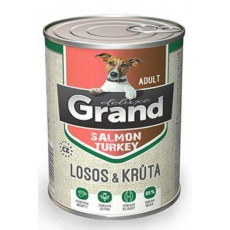 GRAND konz. deluxe pes losos a krůta adult 400g GRAND konz. deluxe pes losos a krůta adult 400g