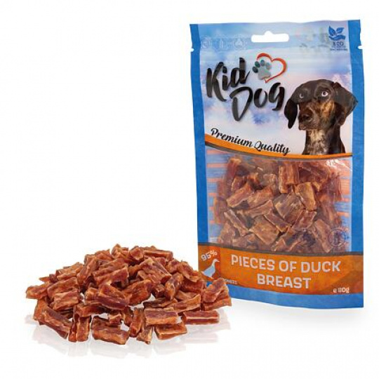 KIDDOG kachní prsa kousky 80 g KIDDOG kachní prsa kousky 80 g
