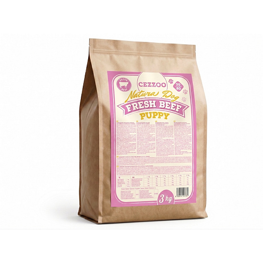 CEZZOO Natura Dog Fresh Beef Puppy 3kg