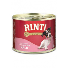 Rinti Dog Gold konzerva telecí 185g Rinti Dog Gold konzerva telecí 185g