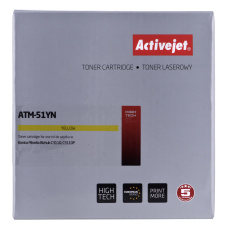 Activejet ATM-51YN toner do tiskárny Konica Minolta, náhradní Konica Minolta TNP51Y; Supreme; 6000 stran; žlutý
