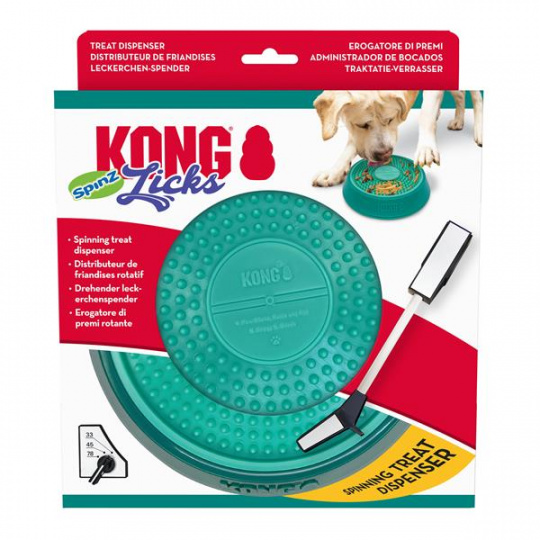 Hračka Kong Dog Licks Spinz L lízacia podložka PP-Polypropylene
