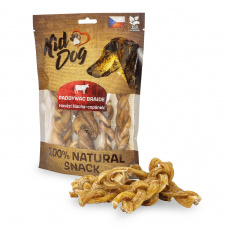KIDDOG 100% Natural Snack, hovädzia šľacha vrkoč 12 cm / 200 g