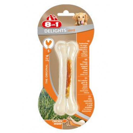 Pochoutka 8in1 Delights Chicken Bones Strong S/1ks