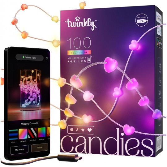 Twinkly Candies LED osvětlení vánočního stromu TWKH100RGB-T 6 m