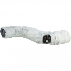 HARVEY plyšový hrací tunel / donut, o 25 cm/160 cm, šedá