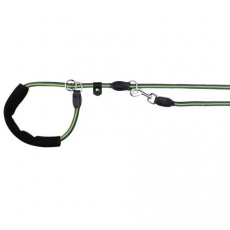 FUSION kulaté vodítko Retrívrs gum.rukojetí M-XL 1,90m/13mm, černo-zelený FUSION kulaté vodítko Retrívrs gum.rukojetí M-XL 1,90m/13mm, černo-zelený