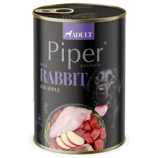 DOLINA NOTECI Piper Animals Rabbit and apple - mokré krmivo pro psy - 800g