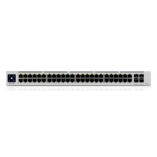 Ubiquiti UniFi Pro 48-Port PoE Řízený L2/L3 Gigabit Ethernet (10/100/1000) Podpora napájení po Ethernetu (PoE) 1U Stříbrná