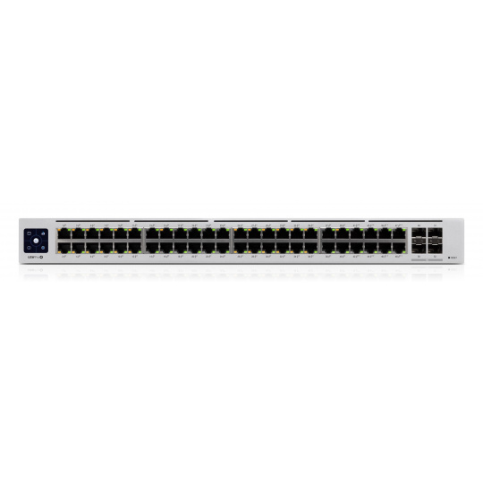 Ubiquiti UniFi Pro 48-Port PoE Řízený L2/L3 Gigabit Ethernet (10/100/1000) Podpora napájení po Ethernetu (PoE) 1U Stříbrná