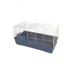 Klec Bunny Bungallow chrom skládaná modrá 100cm Klec Bunny Bungallow chrom skládaná modrá 100cm
