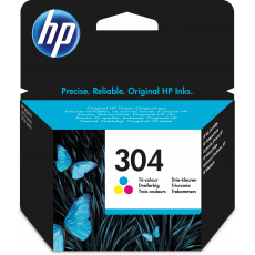 HP 304 Originální Azurová, Purpurová, Žlutá