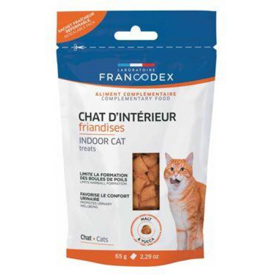 Francodex pochoutka Indoor kočka 65g