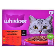 WHISKAS Classic Meals in Sauce - mokré krmivo pro kočky - 12x85g