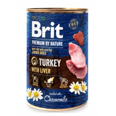 BRIT Premium by nature Junior Turkey with Liver - vlhké krmivo pro psy - 400g