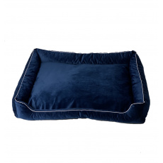 GO GIFT Lux navy blue - pelíšek pro domácí mazlíčky - 95 x 70 x 9 cm