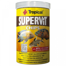 TROPICAL Supervit Chips - Krmivo pro všechny okrasné ryby - 100 ml/52 g