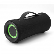 Gembird SPK-BT-LED-04 přenosný bezdrátový boombox Bluetooth reproduktor, LED, černý