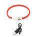 Obojek USB Visio Light LED nabíjecí 35cm červený KAR