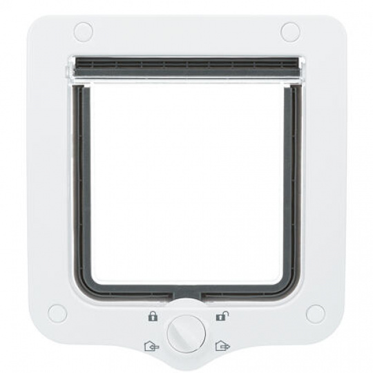 Průchozí dvířka pro kočku, 4-cestná, 20x22cm, bílá Průchozí dvířka pro kočku, 4-cestná, 20x22cm, bílá