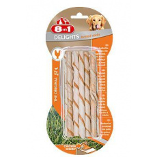 Pochoutka 8in1 Delights Chicken Twisted Sticks 10ks Pochoutka 8in1 Delights Chicken Twisted Sticks 10ks