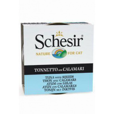Schesir Cat konz. Adult tuňák/oliheň 85g Schesir Cat konz. Adult tuňák/oliheň 85g