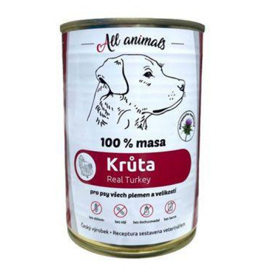 All Animals DOG konz. Krůtí mleté 400g