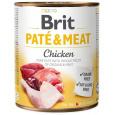 BRIT Paté & Meat s kuřecím masem - mokré krmivo pro psy - 800g