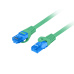 LANBERG PATCHCORD S/FTP CAT.6A 0,5M ZELENÝ LSZH