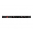 LANBERG POWER STRIP RACK PDU 19" (1U, 16A, 6X 230V PL, 2m)